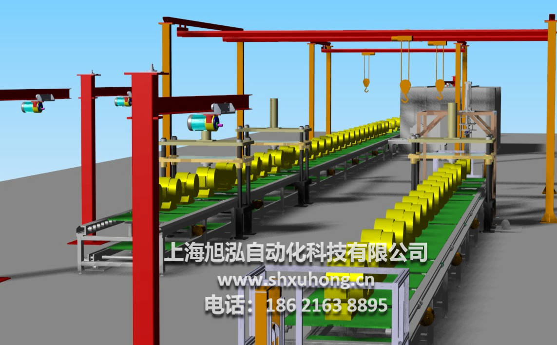 电梯曳引机装配线、电梯马达装配线